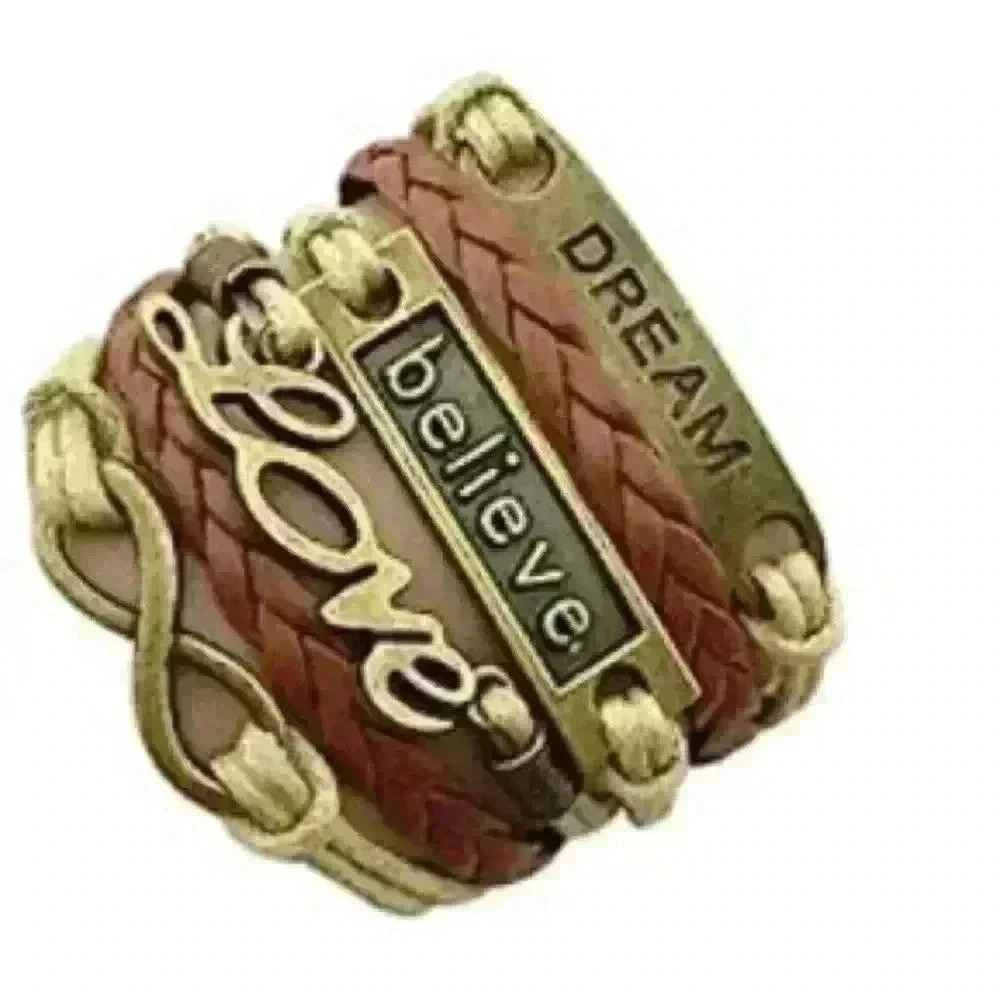 Handmade Braided Multi Layers Vintage Woven Rope Wrap Bracelets